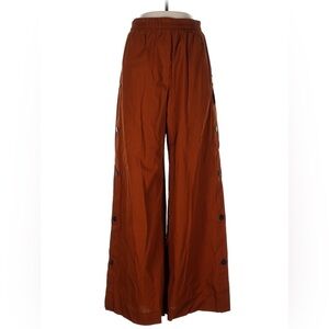 ARLO MOTT Wide Leg Side Button 100% Cotton Pants in Cinnamon Size Large NWT